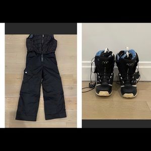 Kids Black Overalls